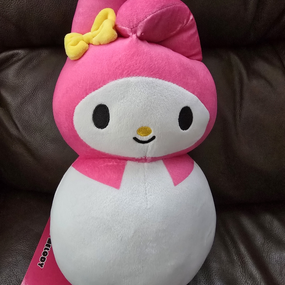 My Melody Pink and White Plush Toy.  Nwt